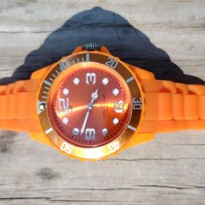 Sempre Orange Silicone Band Watch